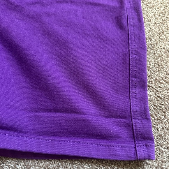 Judy Blue Violet Hi-Rise Tummy Control Purple Denim Shorts Womens Size XL Summer - Picture 8 of 16
